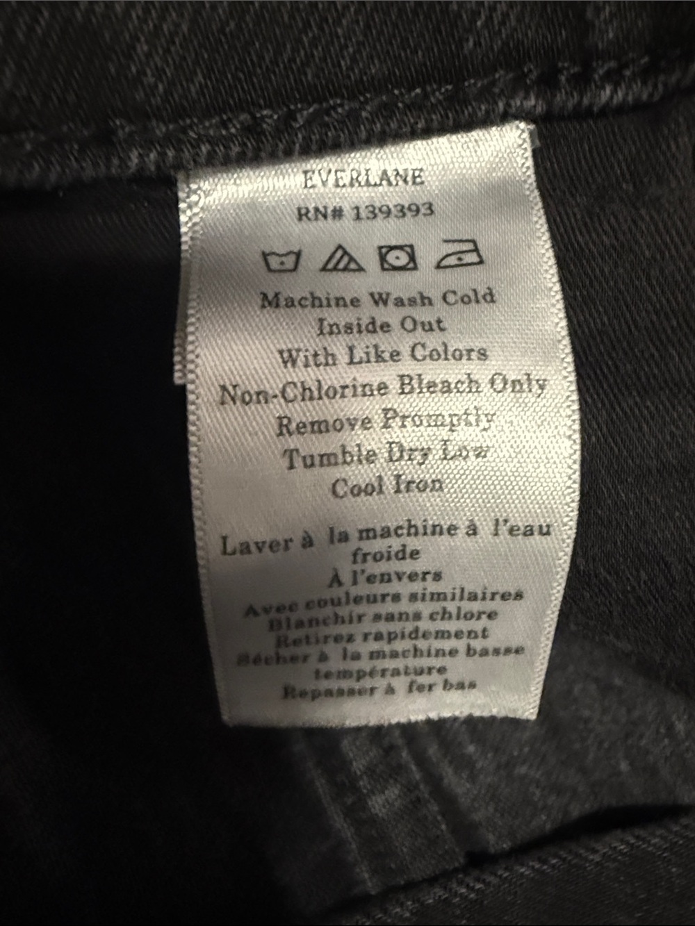 Everlane The Way-High Straight Jeans 26 Black Coal Raw Hem $148 - Picture 10 of 12